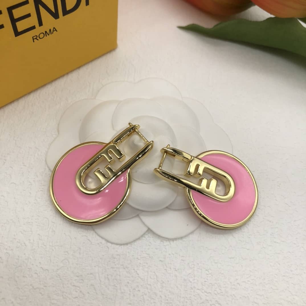 Designer Fendi Classic Earrings