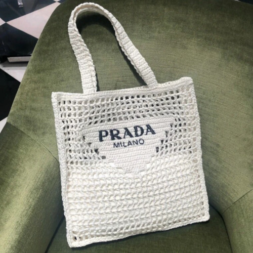 Prada Raffia Tote Bag 02