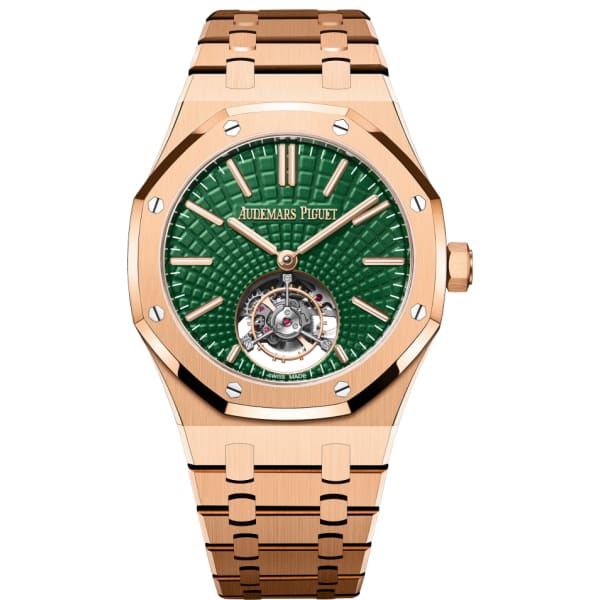 Audemars Piguet Royal Oak Selfwinding Flying Tourbillon Rose Gold 41mm Green Dial 26533OR.OO.1220OR.01
