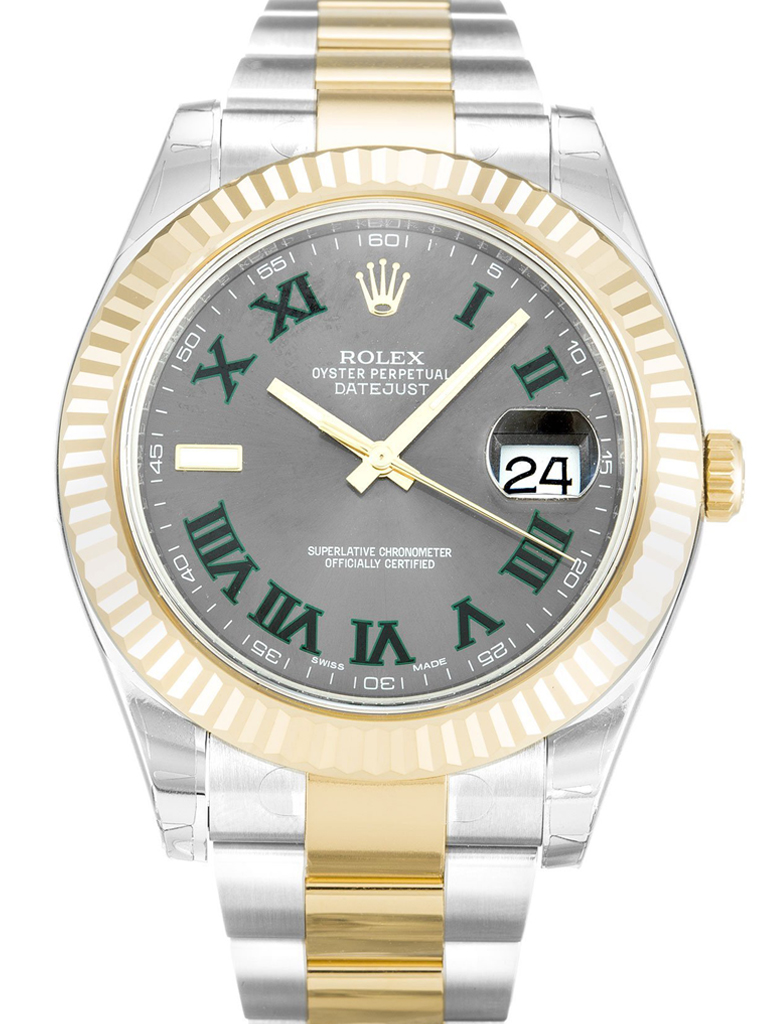Replica Rolex Datejust II 41mm Grey Dial 116333