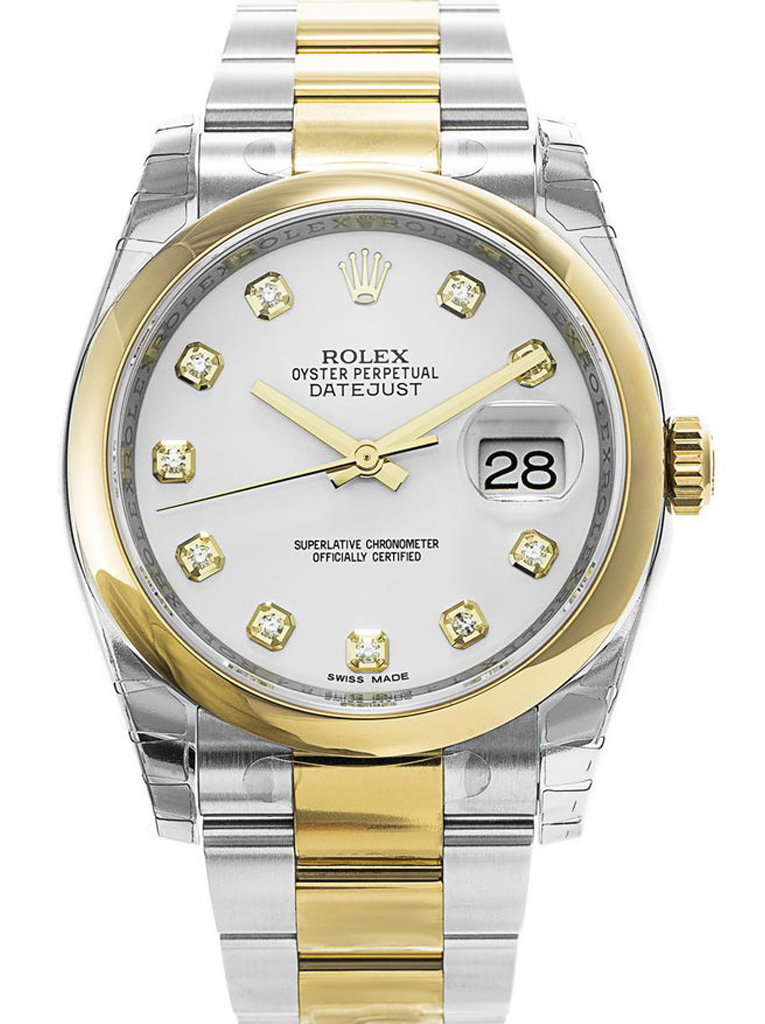 Replica Rolex Datejust 36mm White Dial 116203