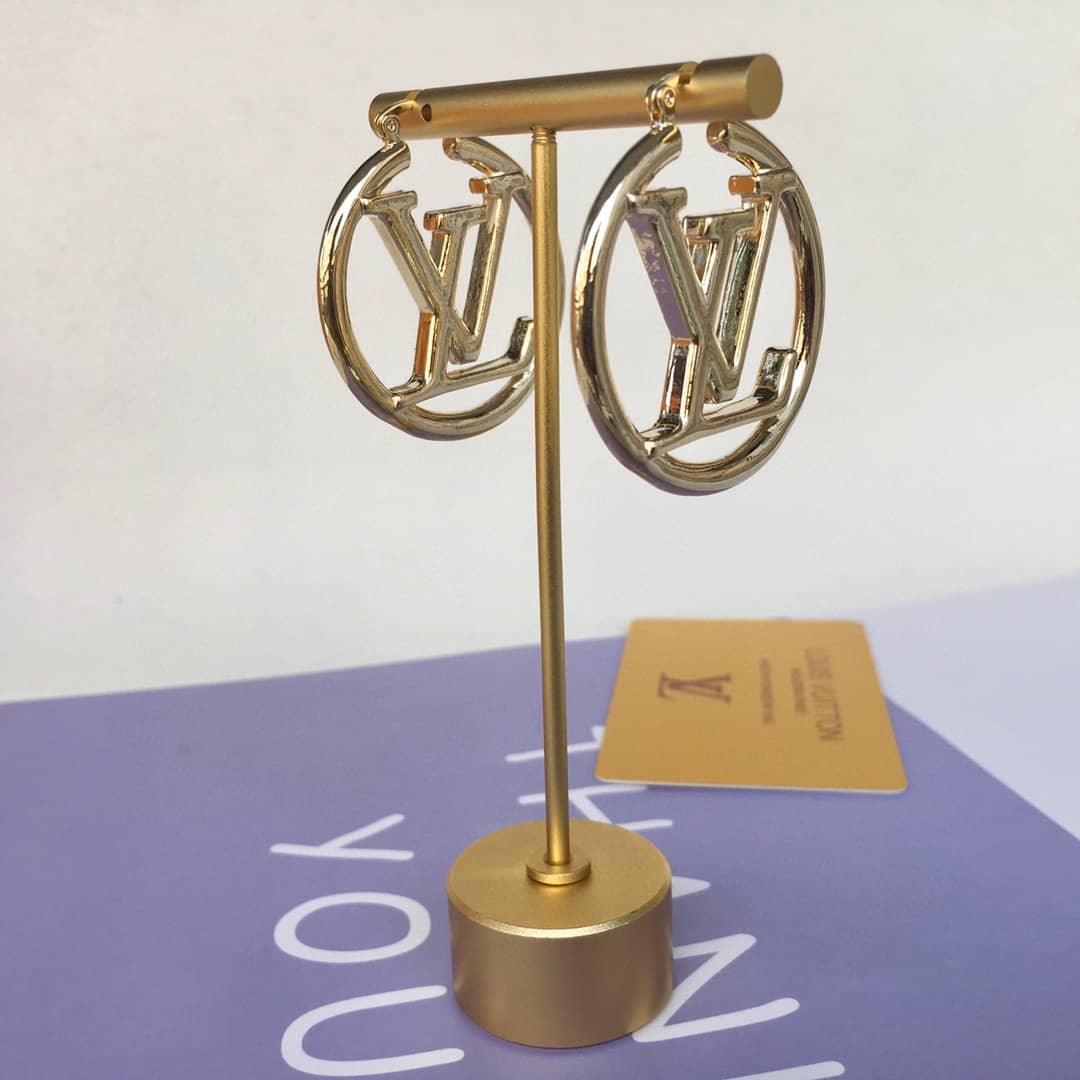 Wholesale Louis Vuitton Logo Earrings
