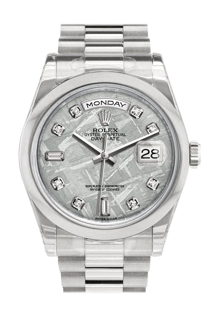 Day Date 36 Meteorite set with diamonds Dial President Men's Watch 118206