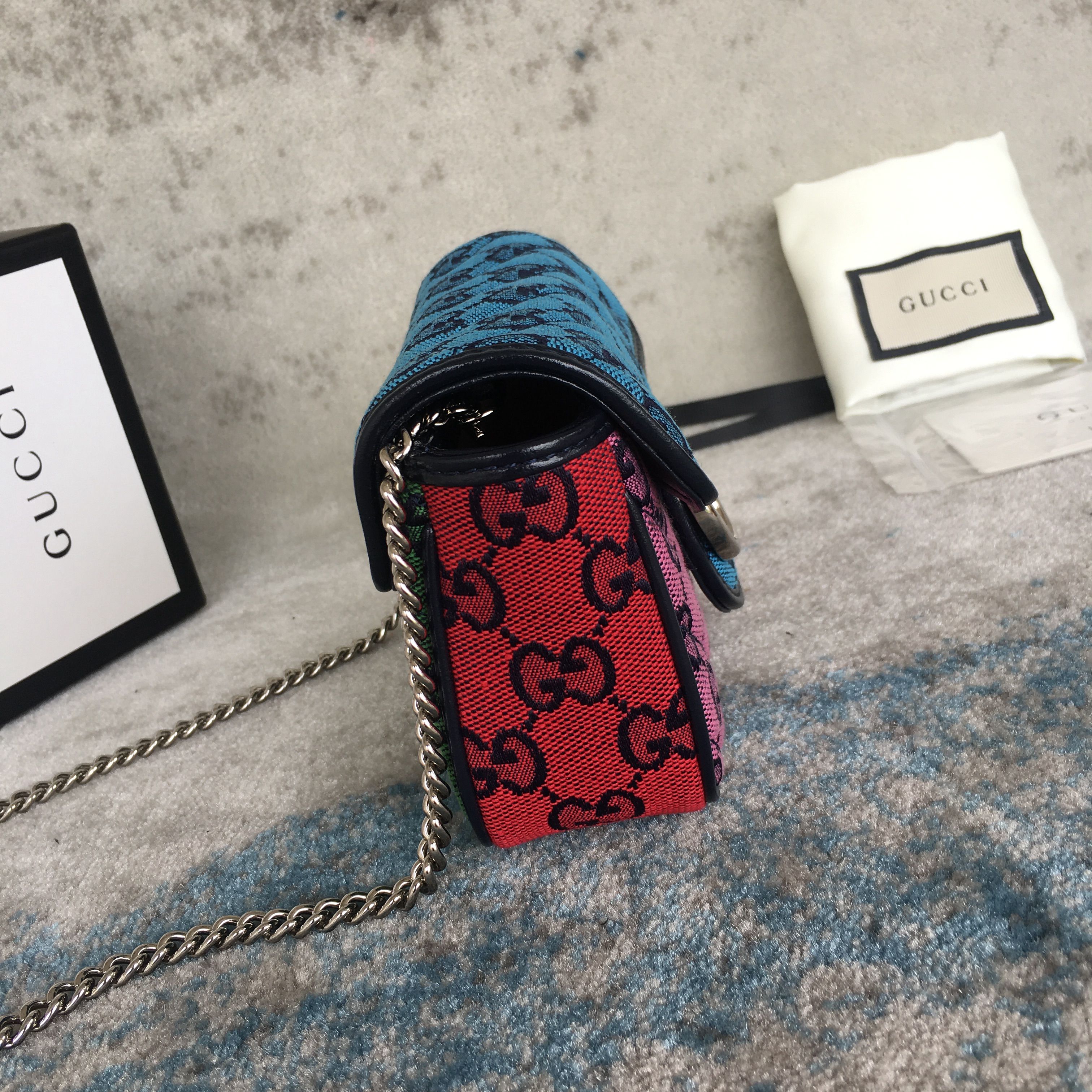 GUCCI Marmont Multicolor super mini bag 476433
