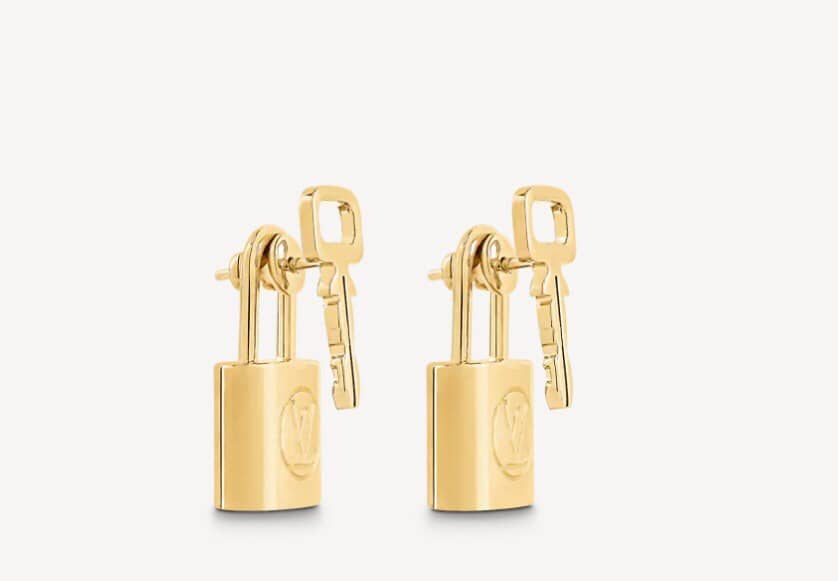 Knockoff Louis Vuitton Logo Earrings
