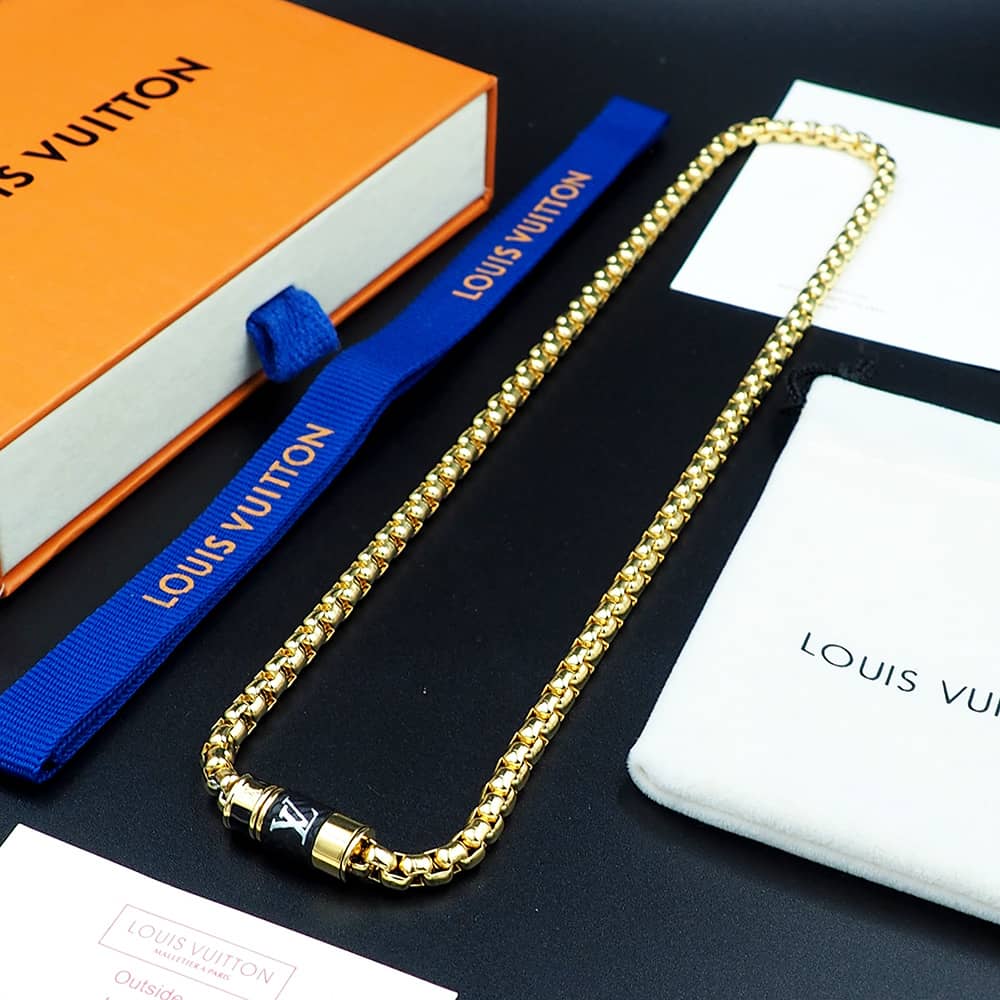 Wholesale Louis Vuitton Logo Necklace