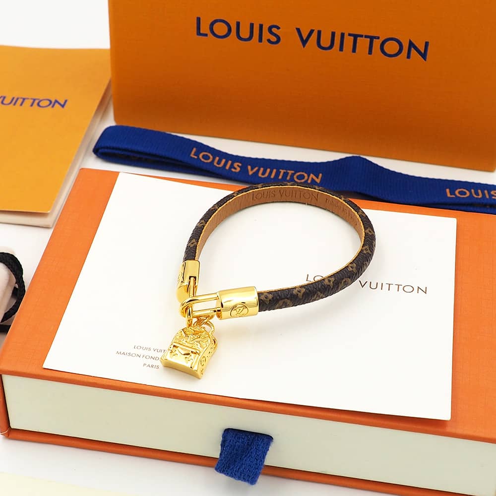 Fake Louis Vuitton Logo Bracelet