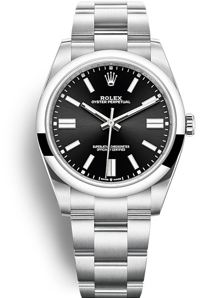 Replica Rolex Oyster Perpetual Lady 41mm Black Dial 124300