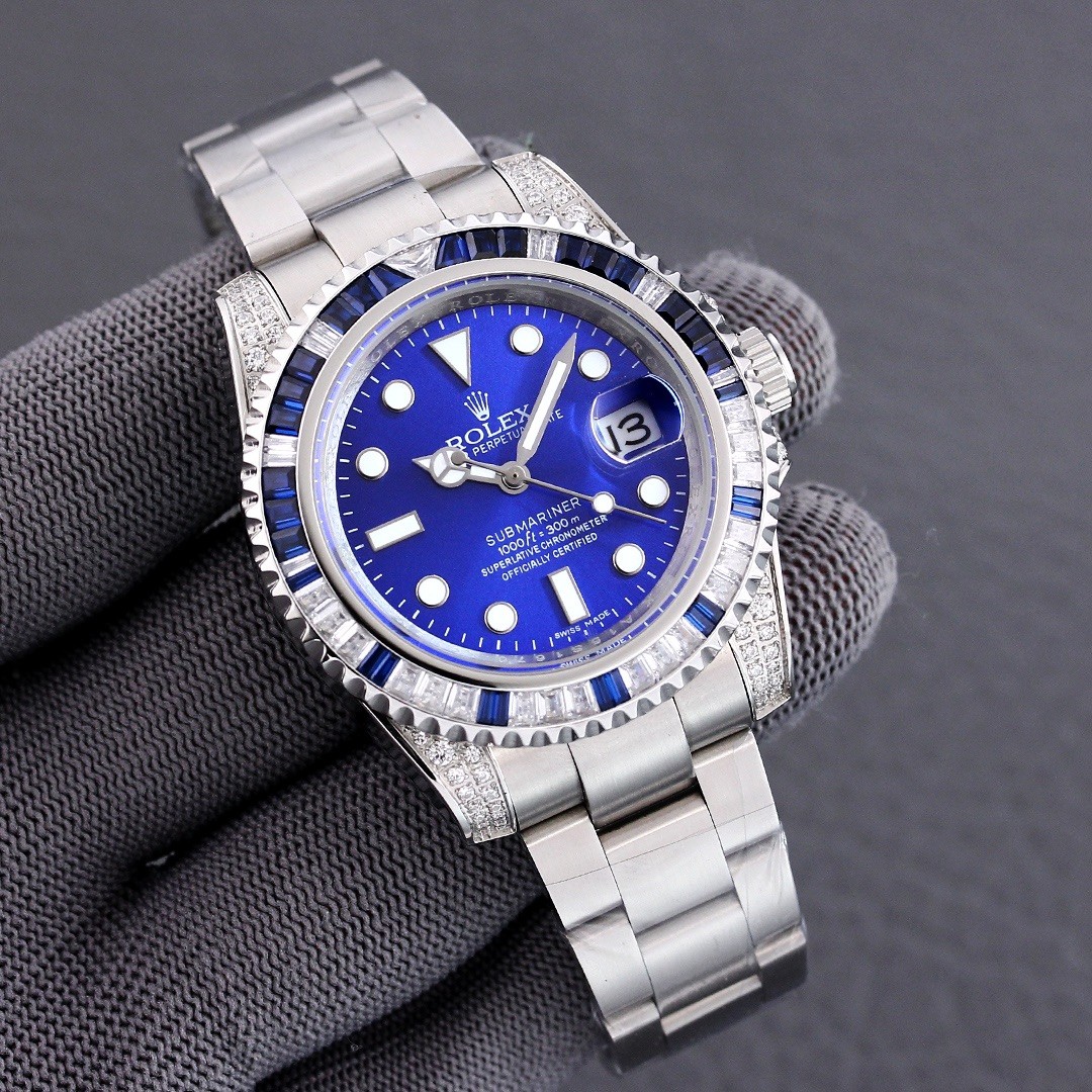 Rolex Submariner Diamond Gem Watch