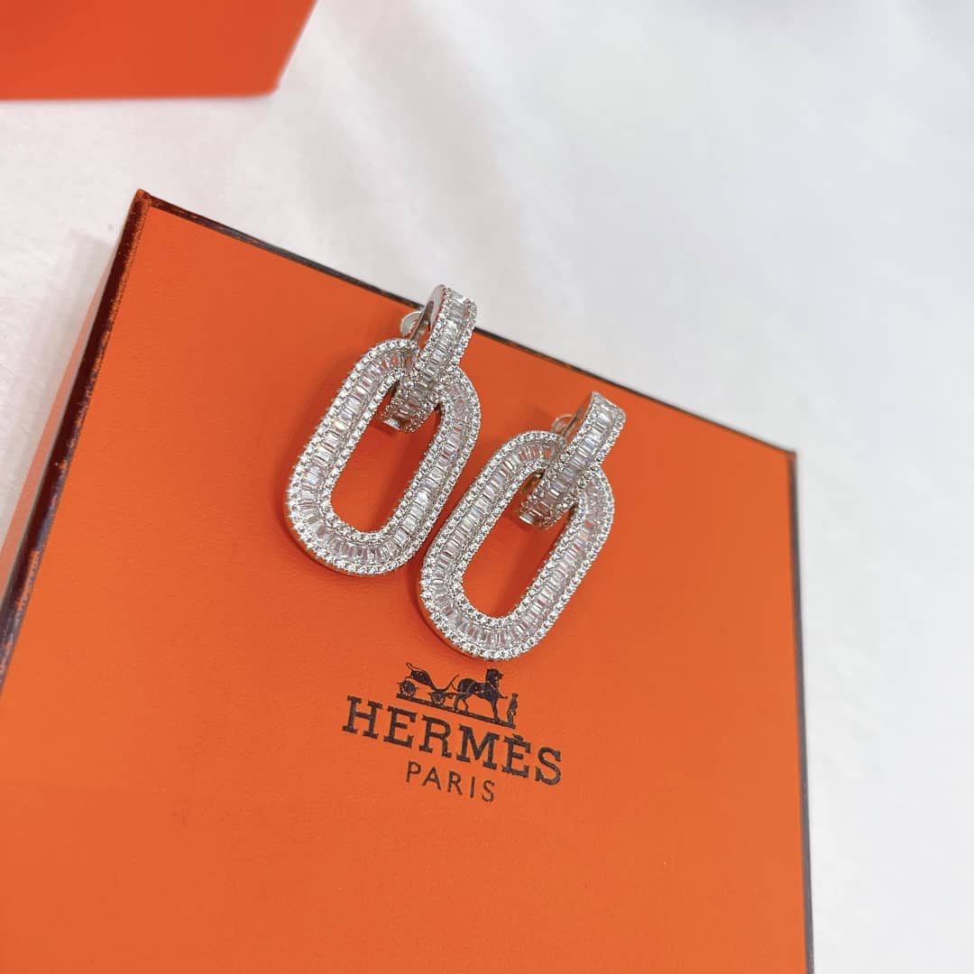 Knockoff Hermes Logo Earrings