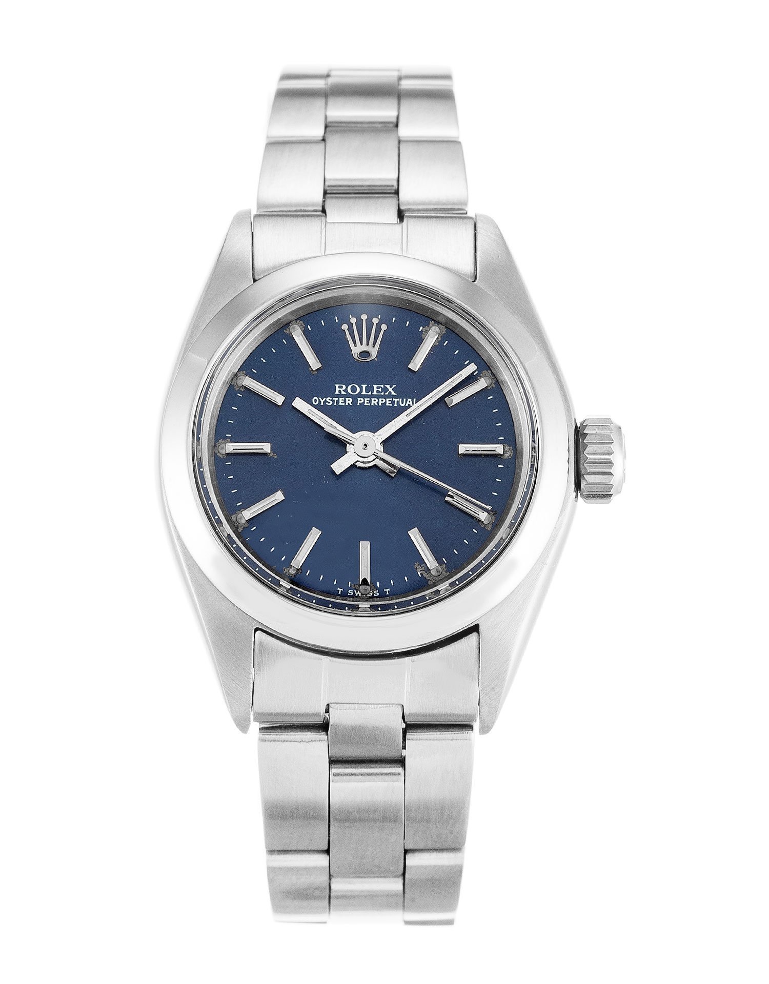 Replica Rolex Oyster Perpetual Lady 26mm Blue Dial 6718