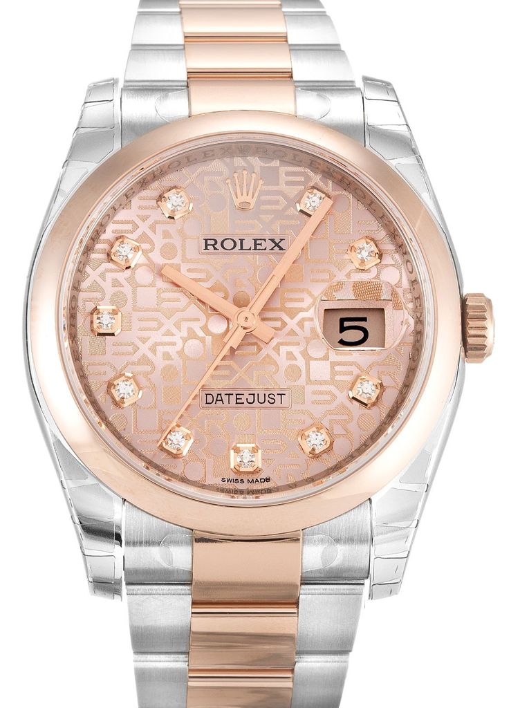Replica Rolex Datejust 36mm Rose Dial 116201
