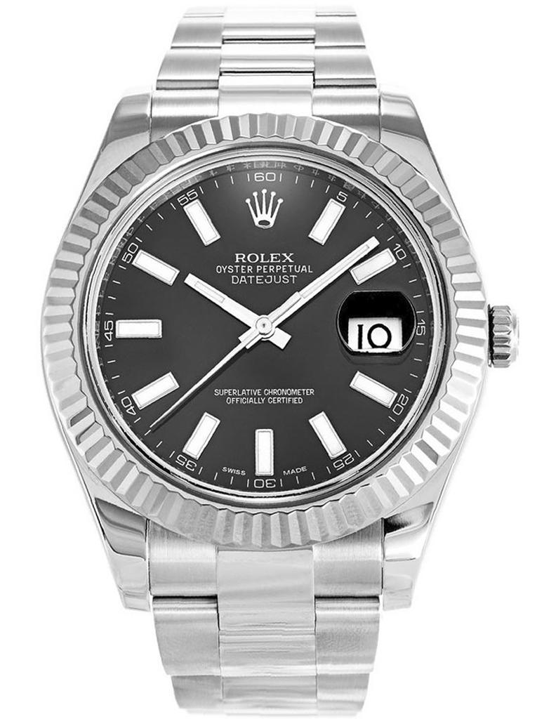 Replica Rolex Datejust 41mm Black Dial 116334