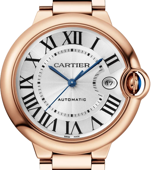 Cartier Ballon Bleu 18K Rose Gold Men’s Watch, WGBB0039