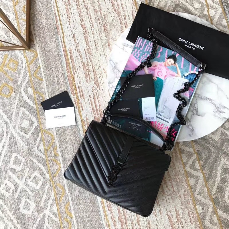 COLLEGE MEDIUM IN QUILTED LEATHER