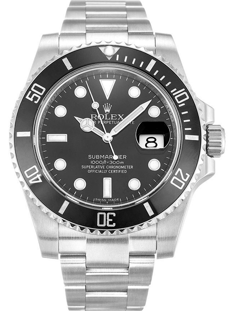Replica Rolex Submariner Date Stainless Steel 40mm Black Dial 116610LN