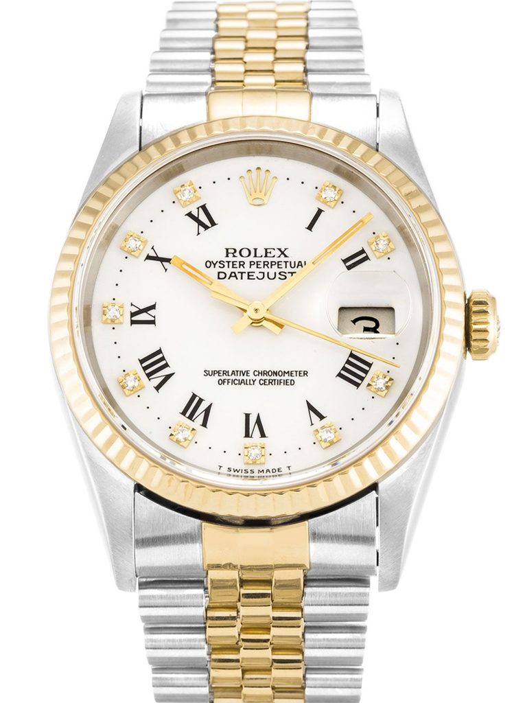Replica Rolex Datejust 36mm White Dial 16233