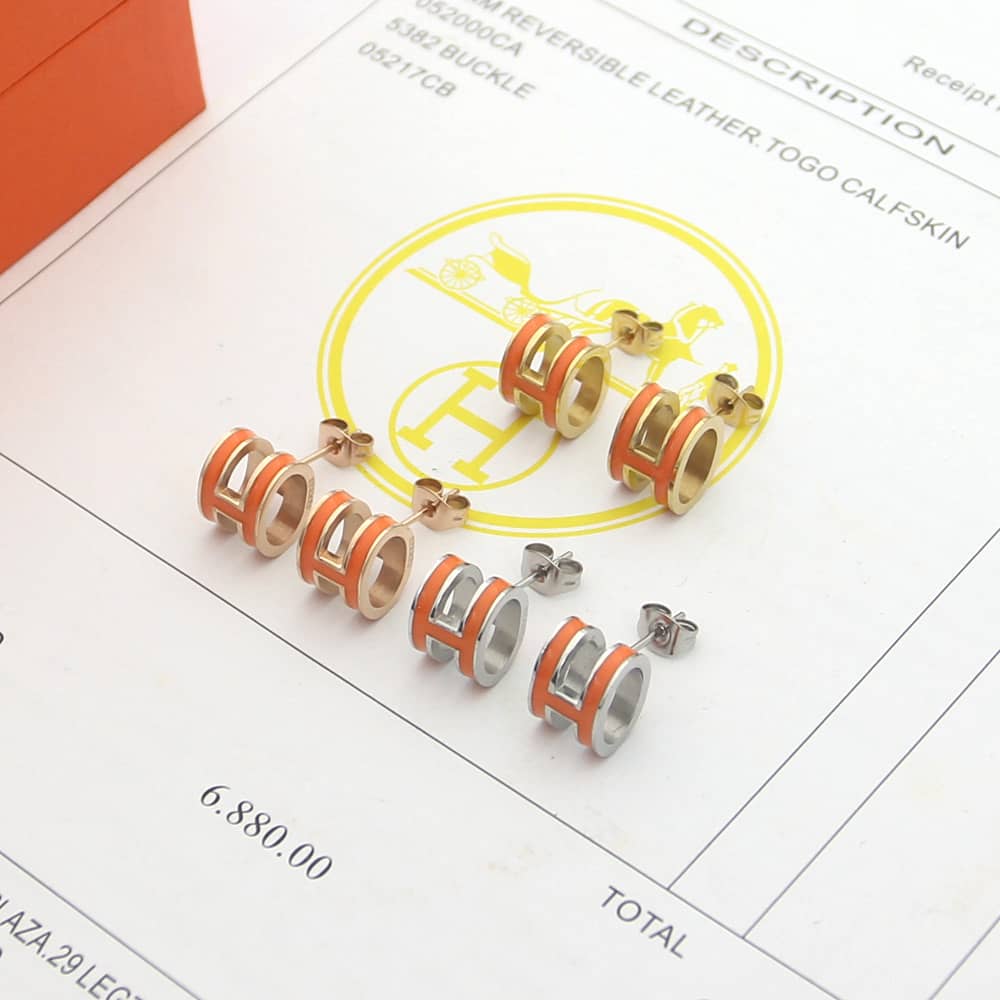 Hermes Designer Earrings Dupe