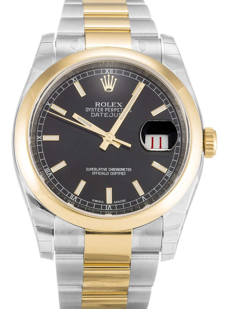 Replica Rolex Datejust 36mm Black Dial 116203