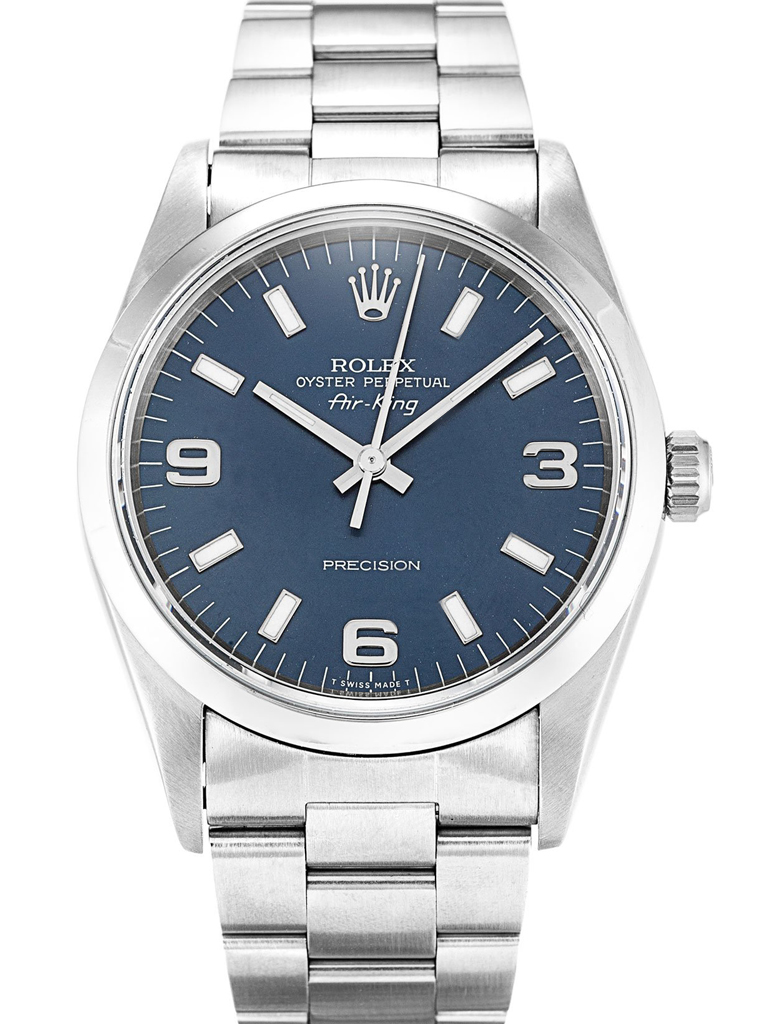 Replica Rolex Air-King 34mm Blue Dial 114200