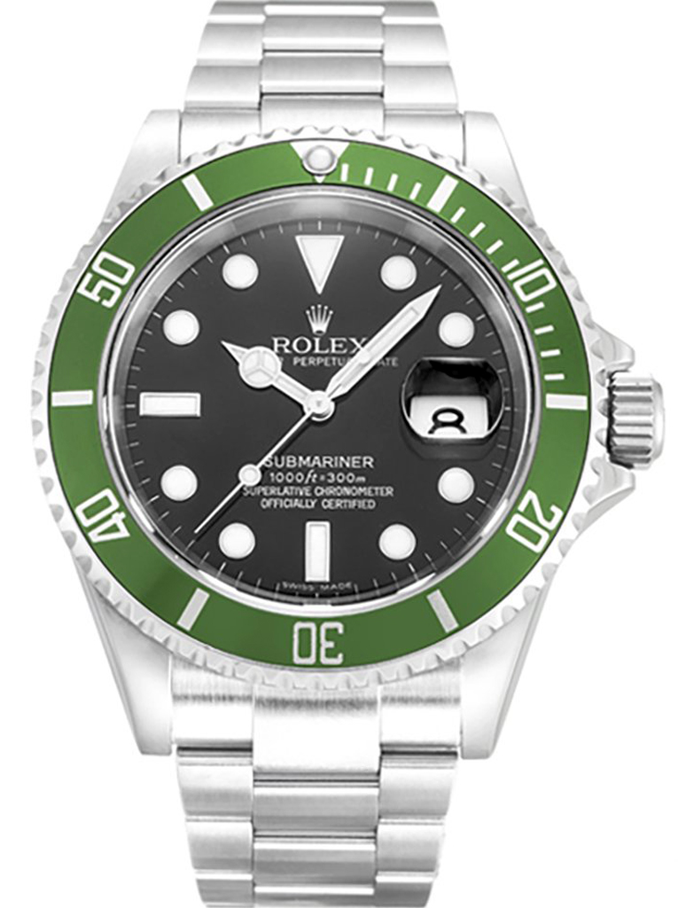 Replica Rolex Submariner 40mm Black Dial 16610LV “Kermit”