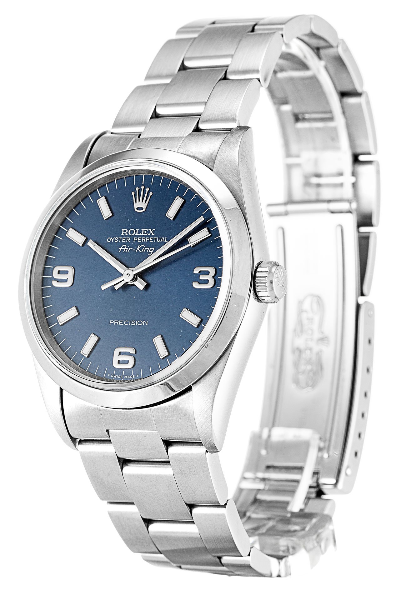 Replica Rolex Air-King 34mm Blue Dial 114200