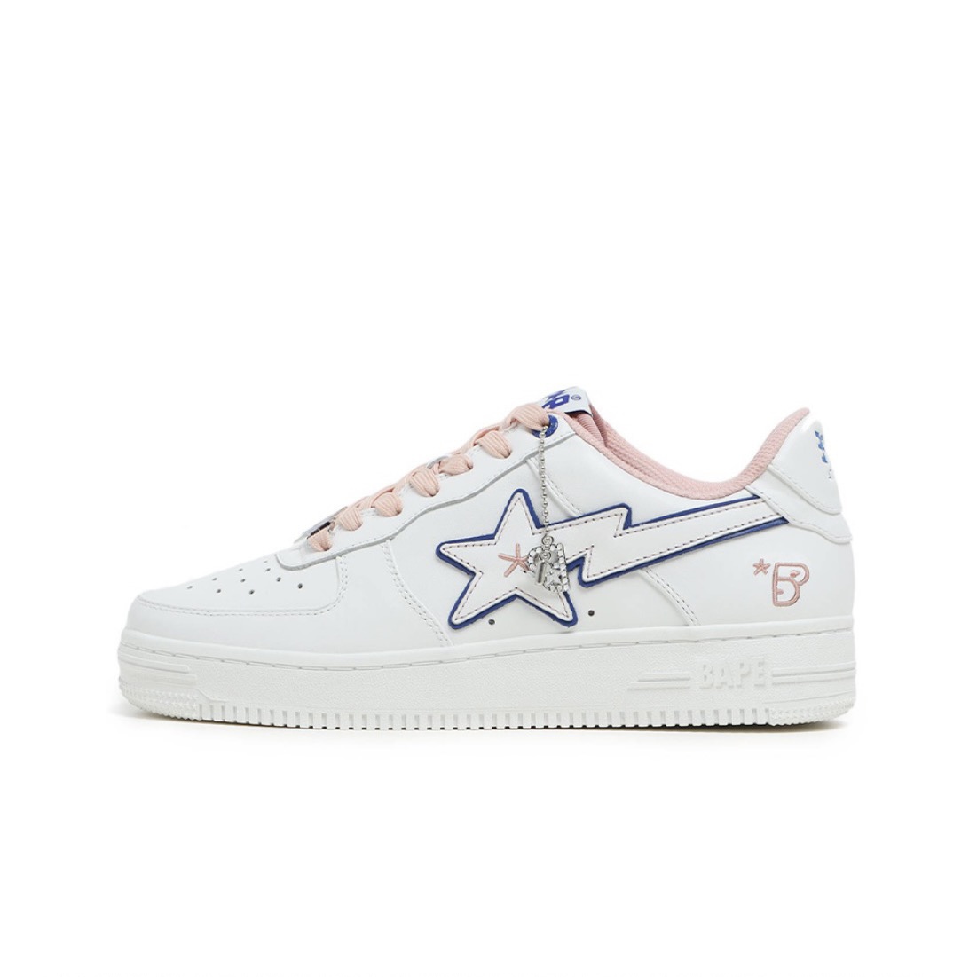 A BATHING APE BAPE STA BAPY WHITE PINK W BPYSNSN0061C