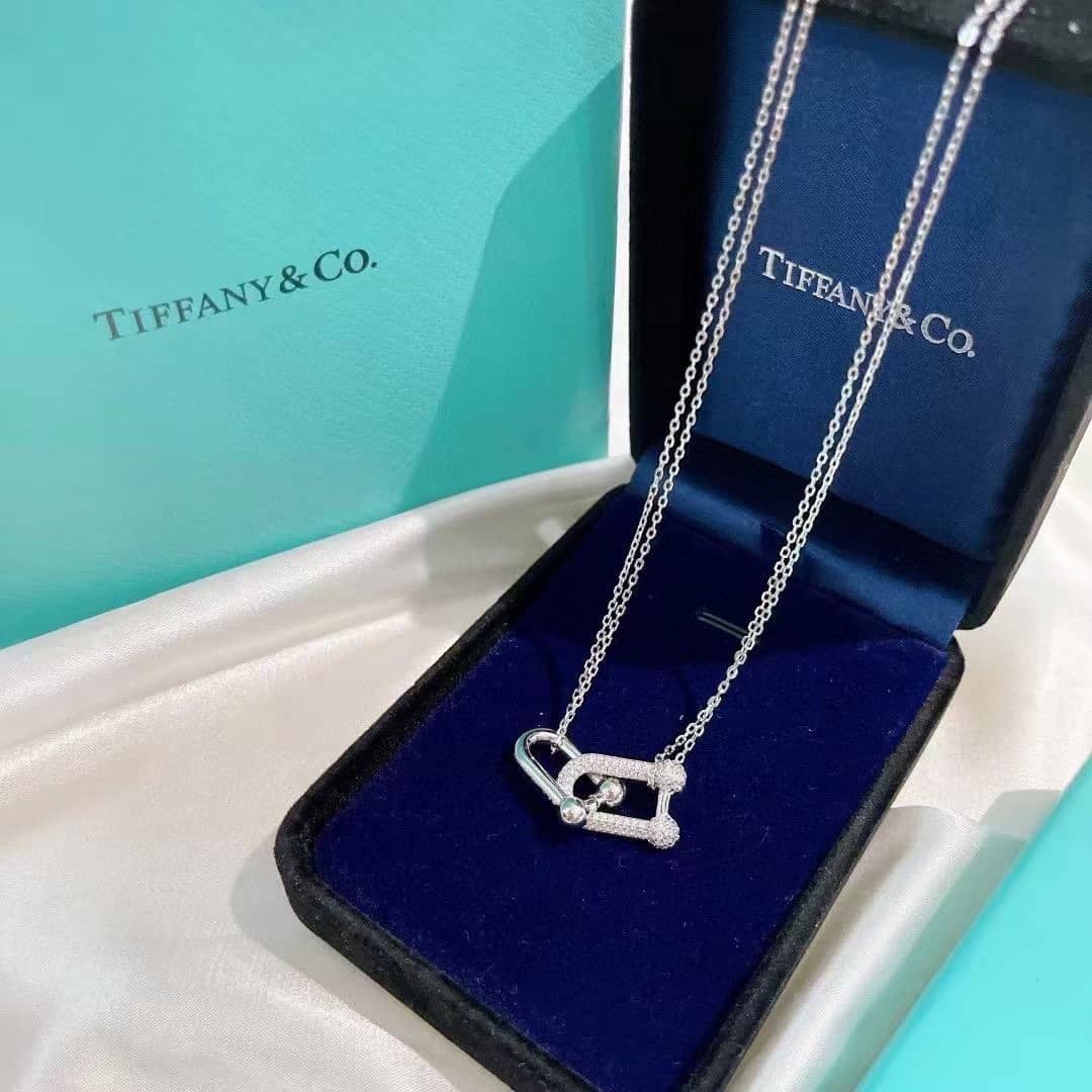 Fake Tiffany Logo Necklace