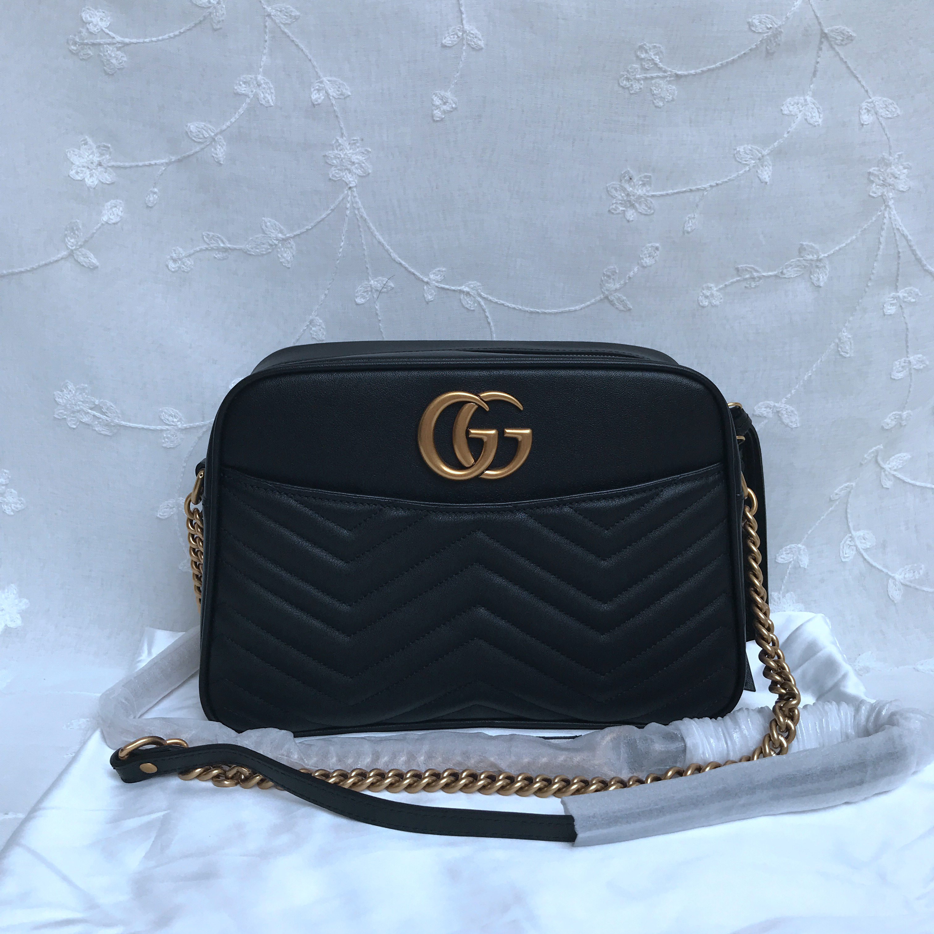 Gucci Marmont medium matelasse shoulder Bag 443499