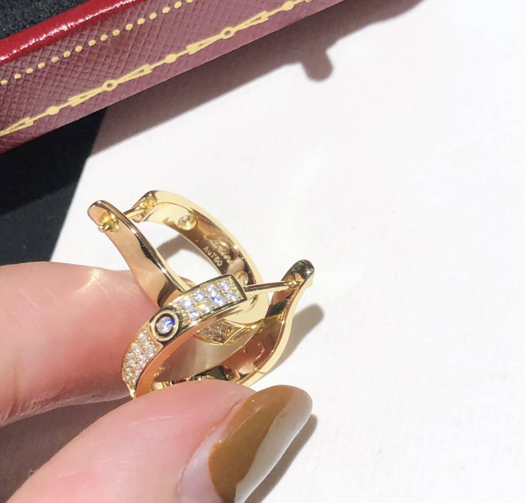 Knockoff Cartier Logo Earrings
