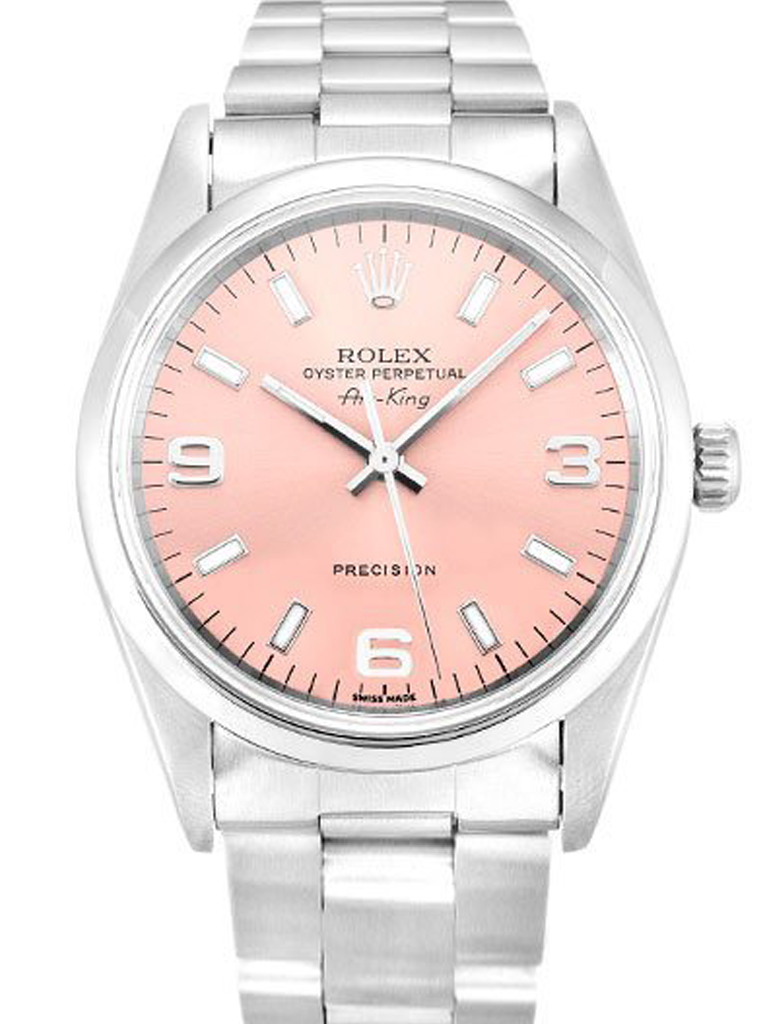Replica Rolex Air-King 34mm Pink Dial 14000-2