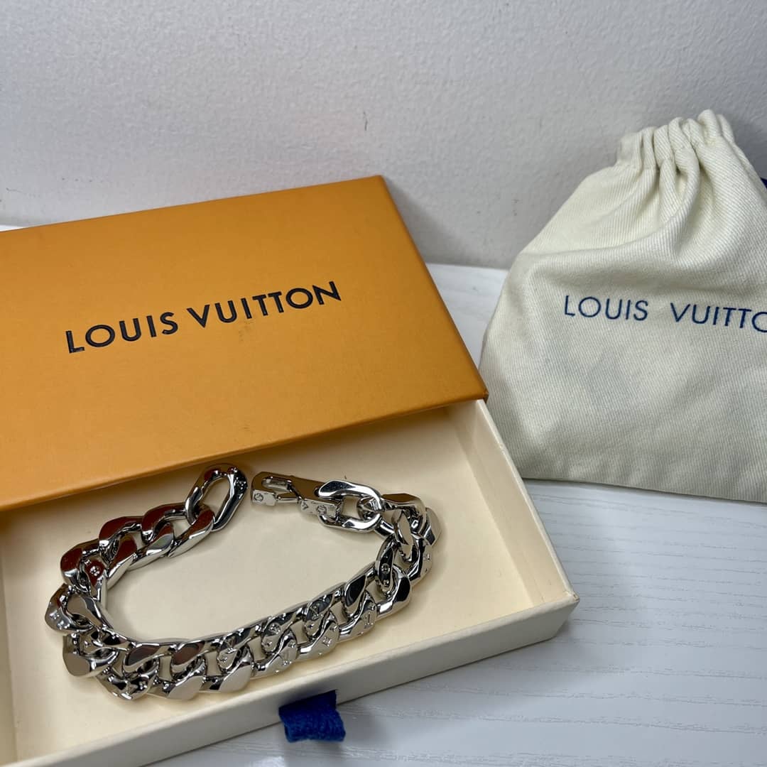 Knockoff Louis Vuitton Logo Bracelet