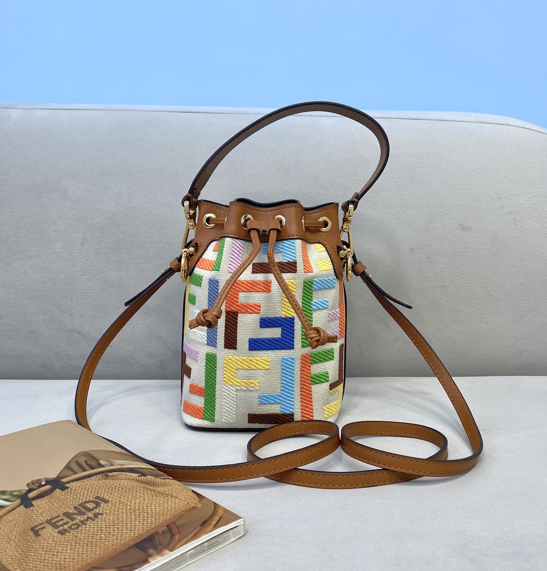 Fendi mini bucket bag