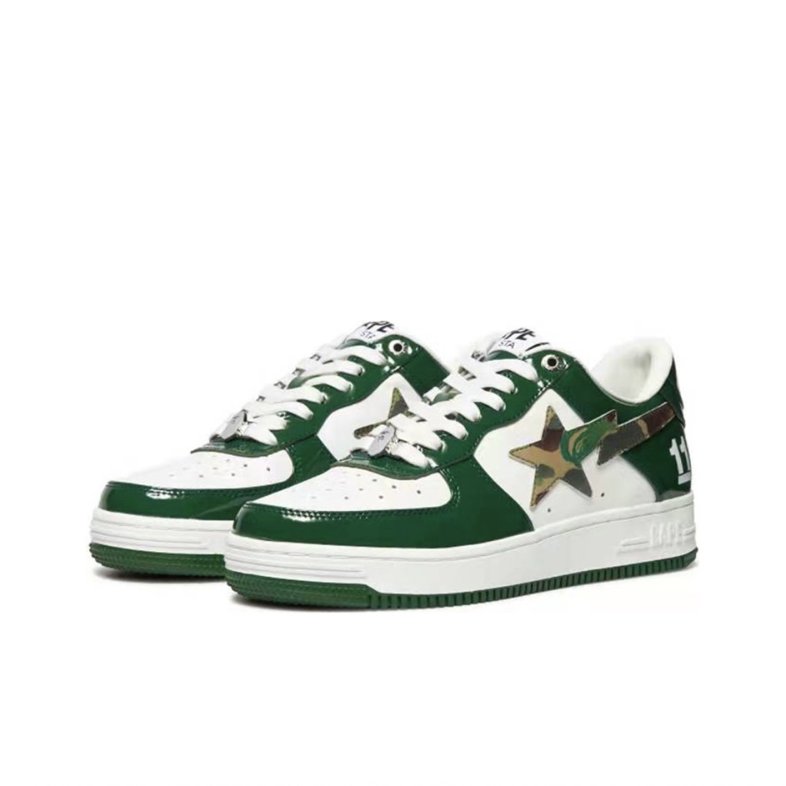 A BATHING BAPE WMNS STA TAIPEI 15 ANNIVERSARY WHITE GREEN OZXSHW91001HI