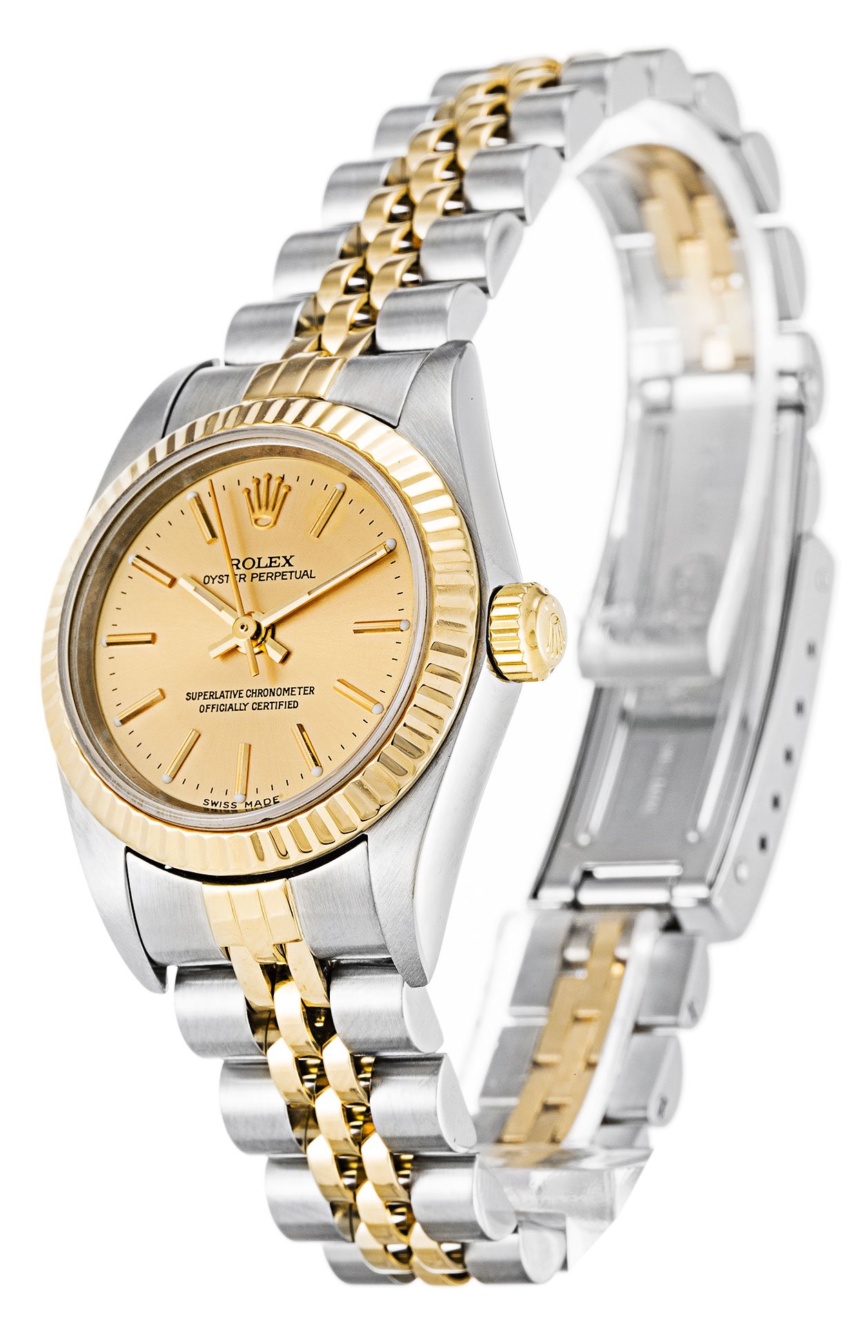 Replica Rolex Oyster Perpetual Lady 24mm Gold Dial 76193