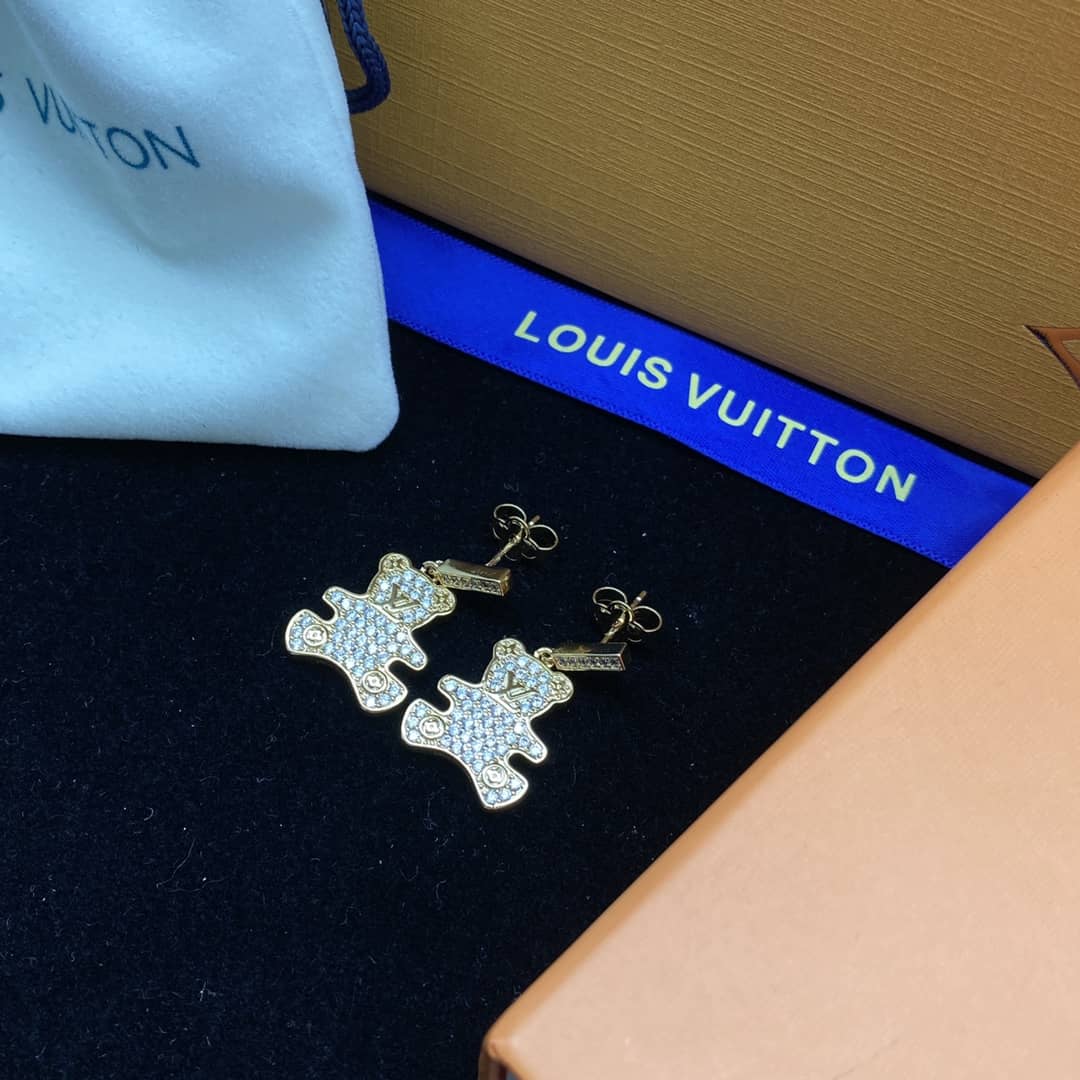 Wholesale Louis Vuitton Logo Earrings