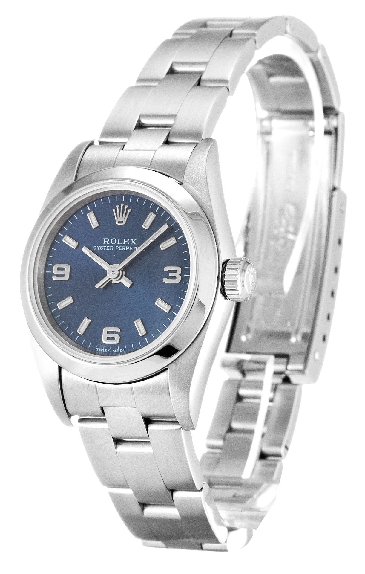 Replica Rolex Oyster Perpetual Lady 24mm Blue Dial 76080