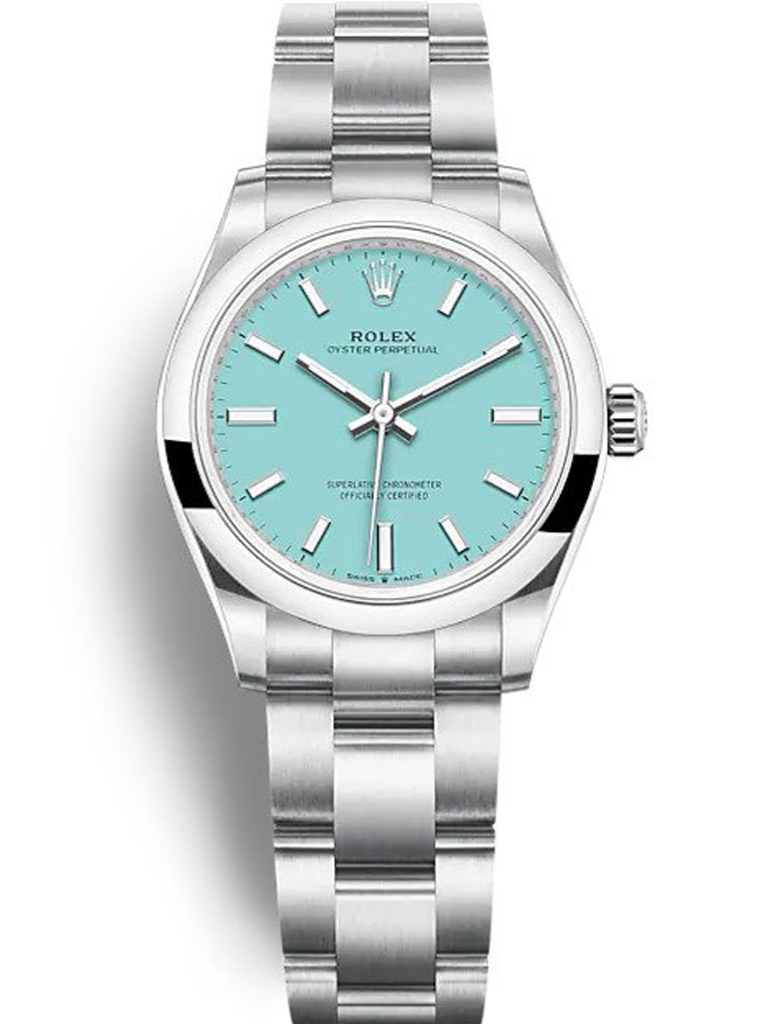Replica Rolex Oyster Perpetual Lady 31mm Turquoise Blue Dial 277200