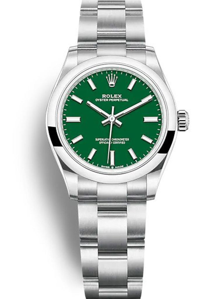 Replica Rolex Oyster Perpetual Lady 31mm Green Dial 277200