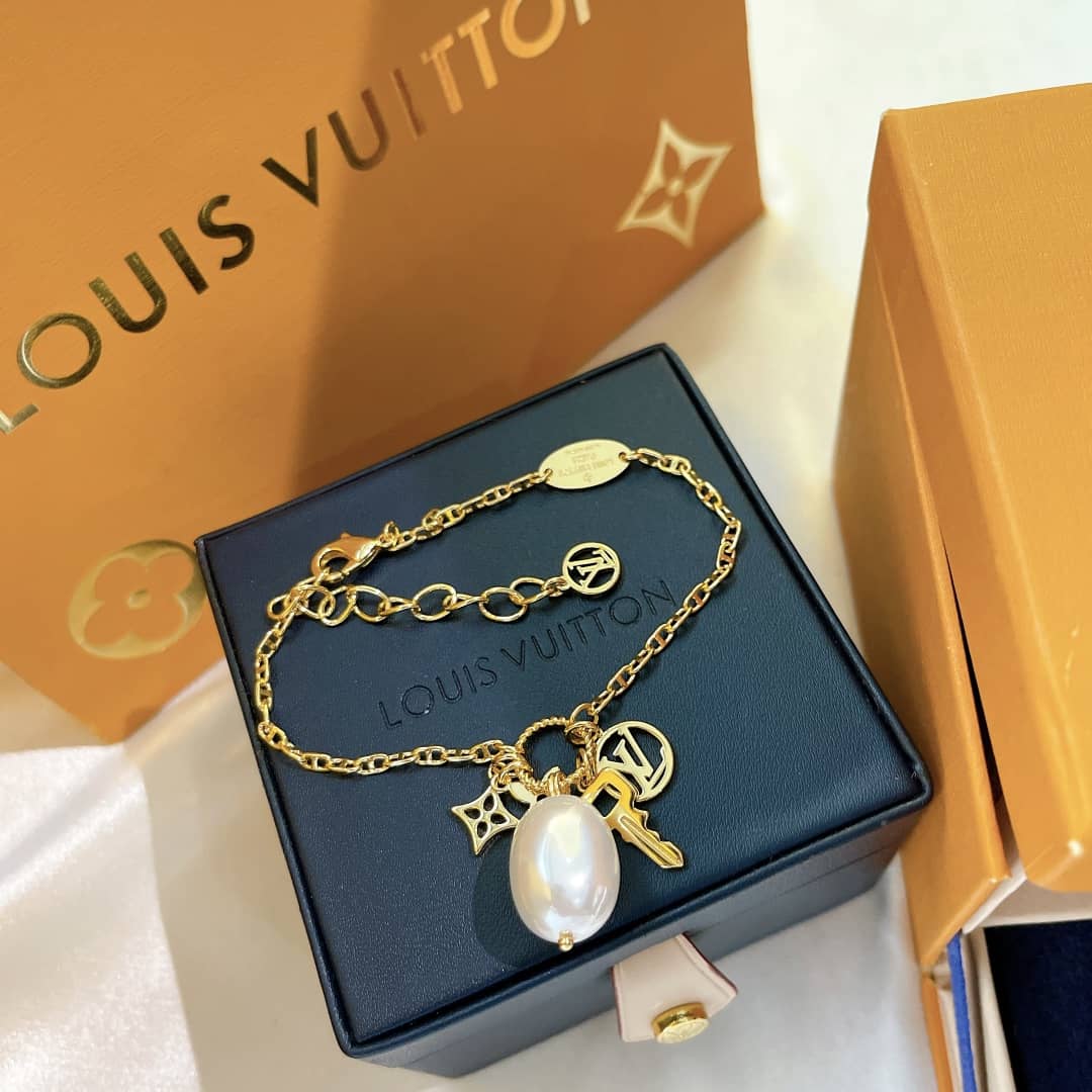 Fake Louis Vuitton Logo Bracelet