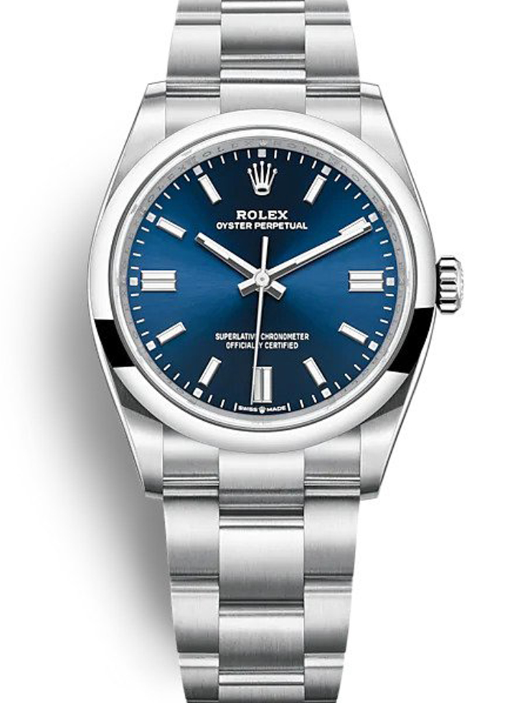Replica Rolex Oyster Perpetual Lady 36mm Blue Dial 126000