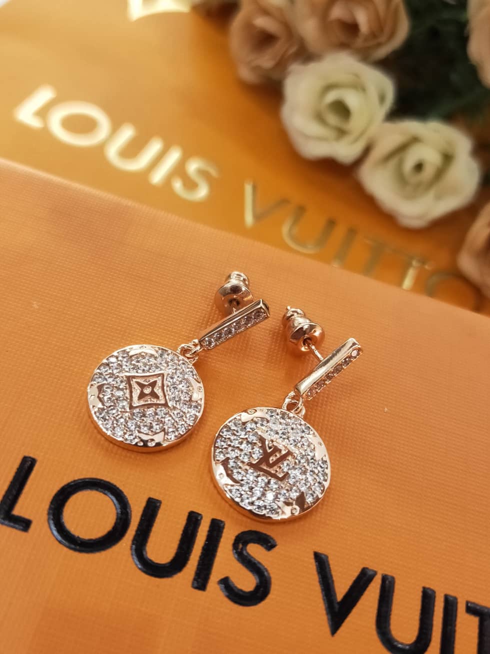 Wholesale Louis Vuitton Logo Earrings