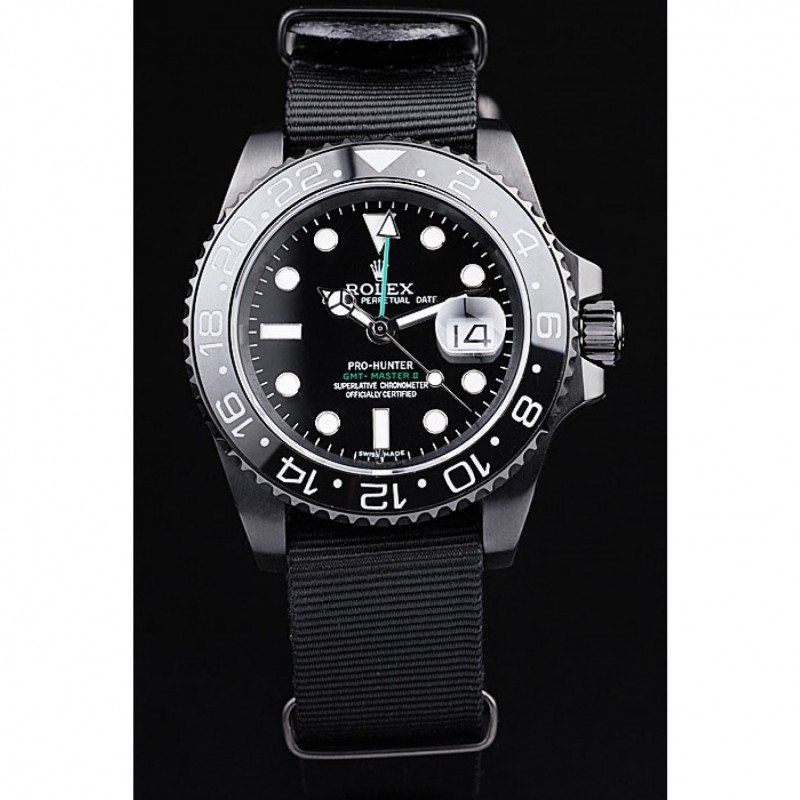 Superclone Rolex GMT-Master II 40mm Black Dial REP016827