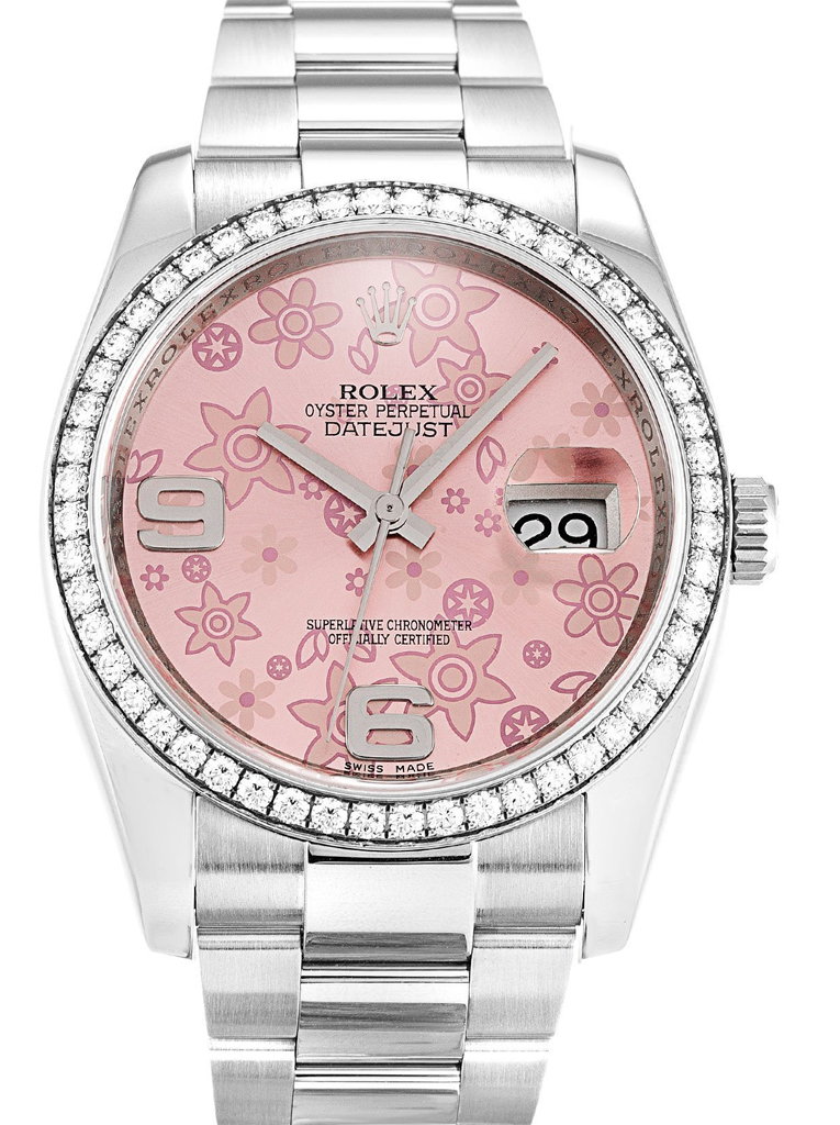 Replica Rolex Datejust 36mm Pink Floral Dial 116244