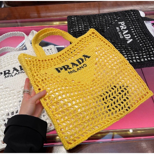 Prada Raffia Tote Bag 01