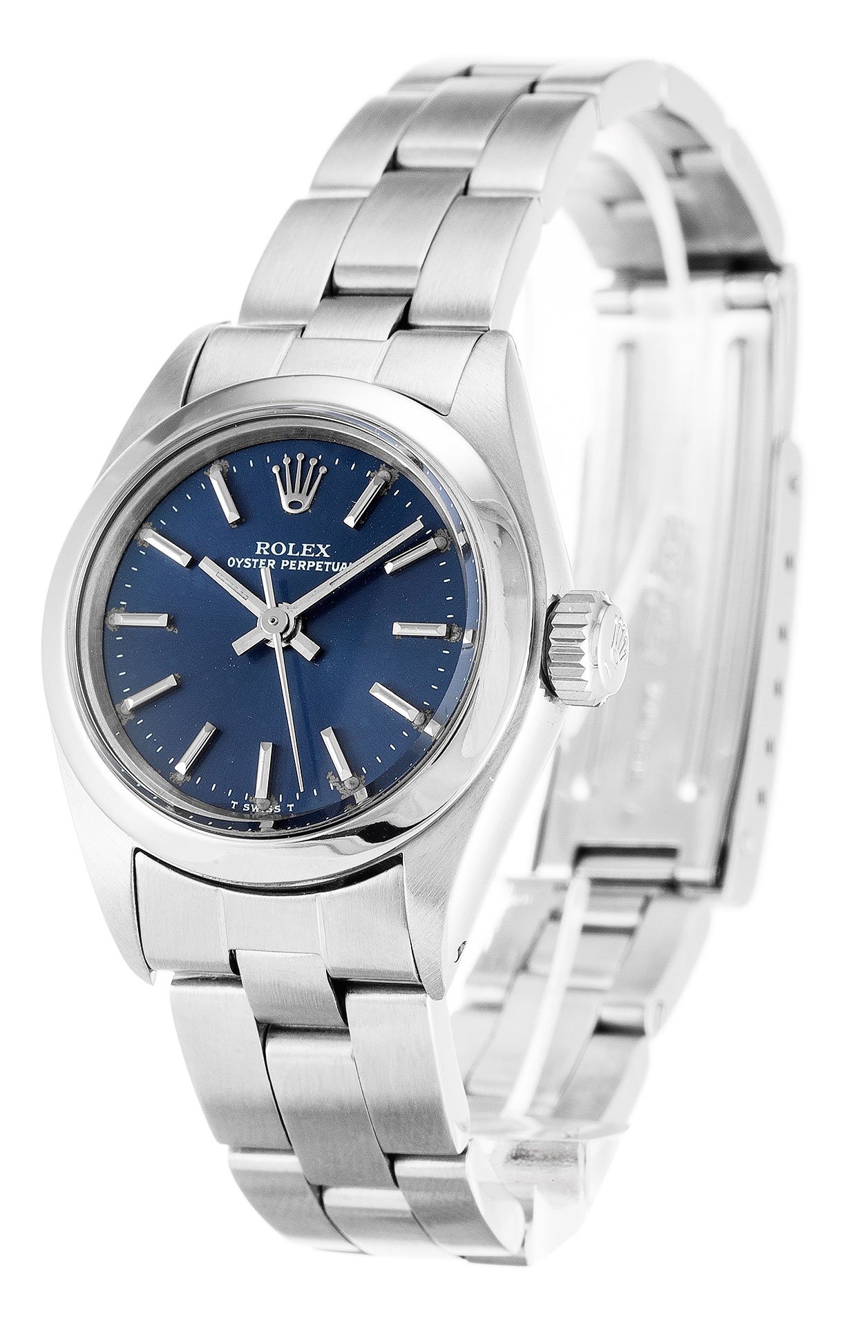 Replica Rolex Oyster Perpetual Lady 26mm Blue Dial 6718