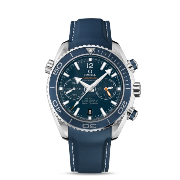 Omega Seamaster Planet Ocean 600M Co-Axial Chronometer Chronograph 45.5mm Titanium Ceramic Bezel Blue Dial Rubber Strap 232.92.46.51.03.001