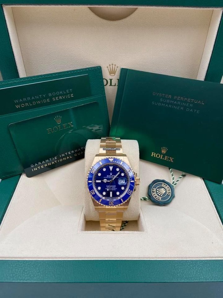 Rolex Submariner Date Yellow Gold 41mm Blue Dial 126618LB