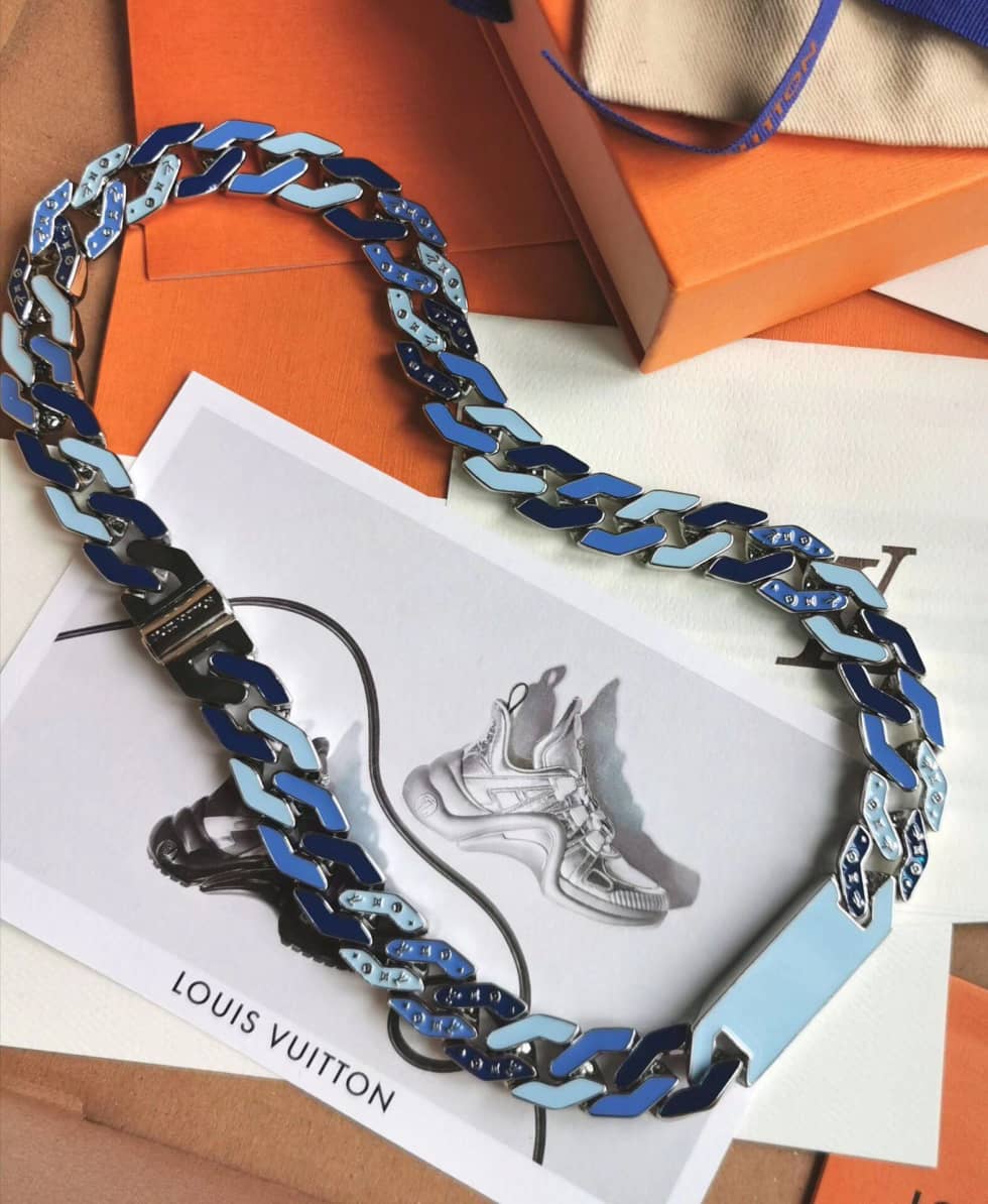 Fake Louis Vuitton Logo Necklace