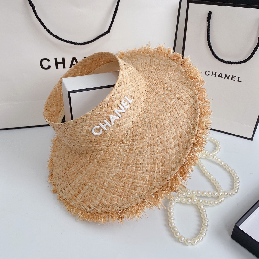 Raffia Empty Top Weave Straw Hat